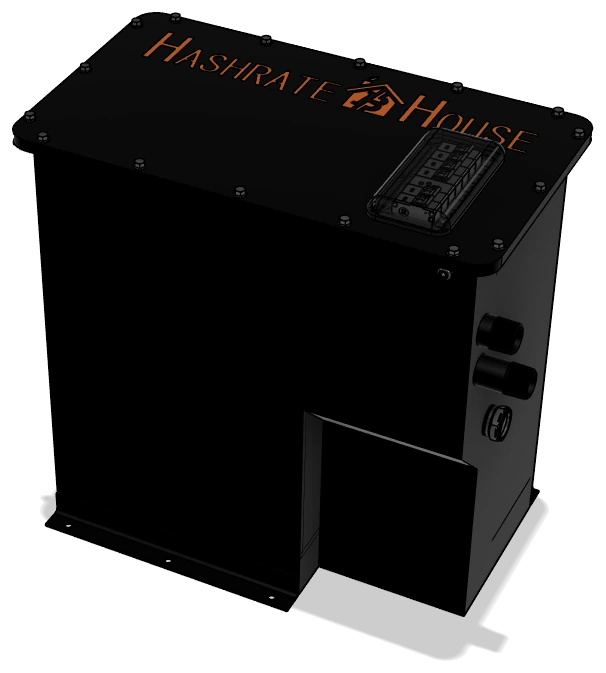 HashTub immersion enclosure, front view